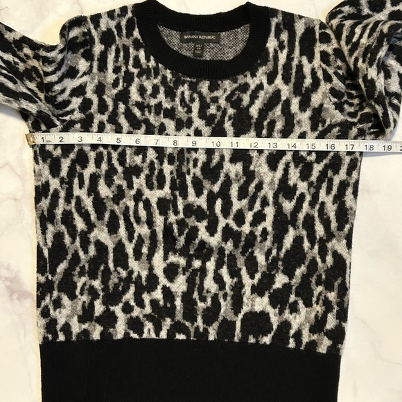 Banana Republic Leopard Print Alpaca Wool Blend Sweater- US XS - Picture 13 of 13
